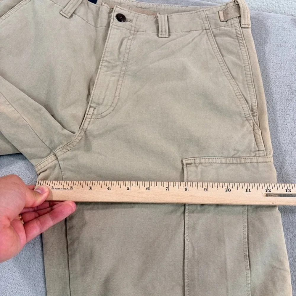 Banana Republic Brushed Twill Stretch Paratrooper Cargo Pants in Tan Men‎ 31x28